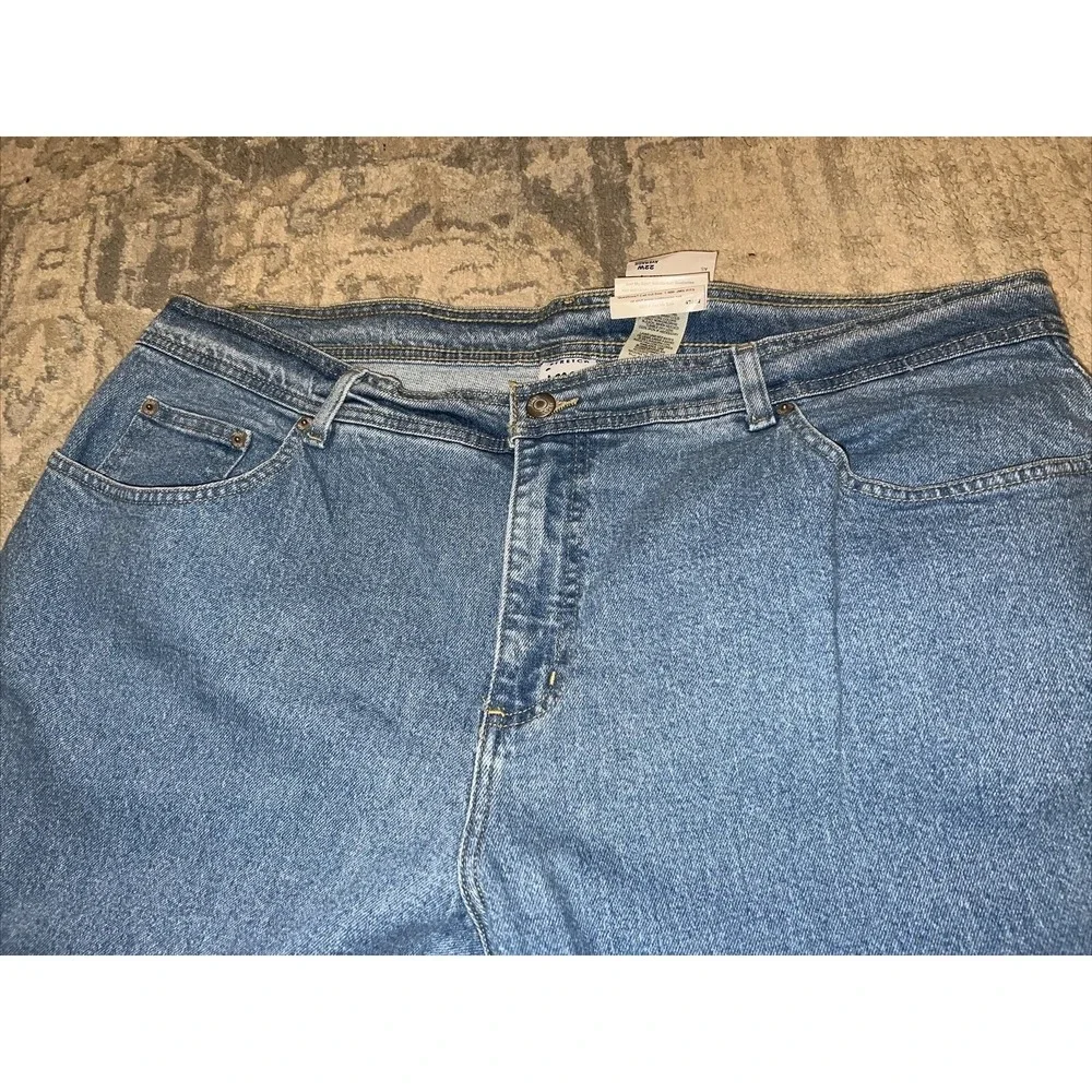 New Just My Size Jeans Womens Plus 22W Short High Rise Straight Stretch Denim